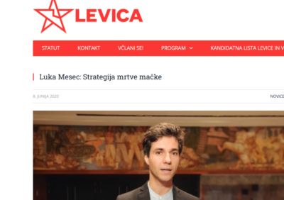 Ali smo pred volitvami priča strategiji “mrtve mačke” za strateško odvračanje pozornosti naroda?