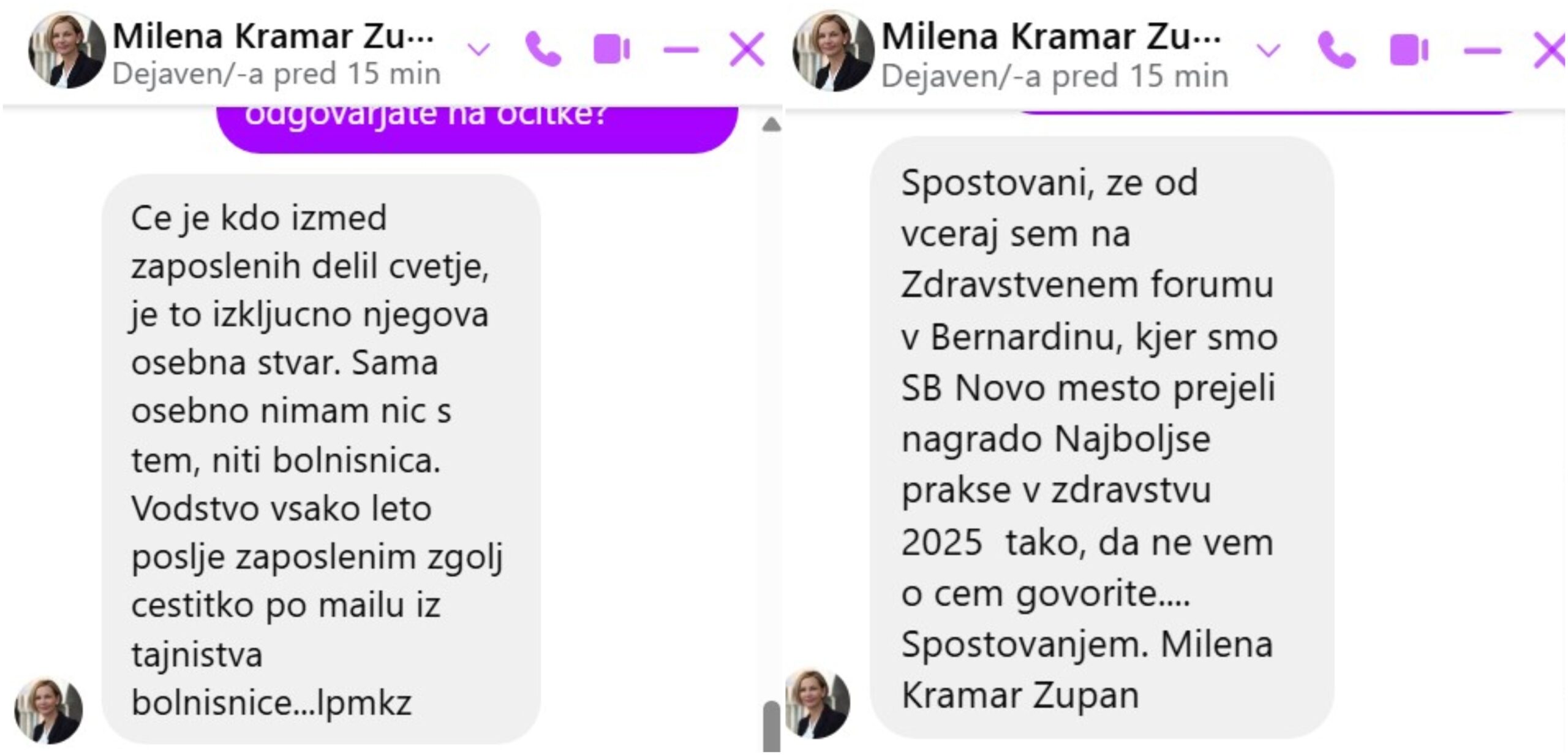 Bolnišnica Novo mesto: Je direktorica dan žena izkoristila za promocijo svoje stranke?