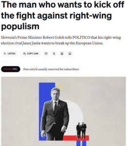 Golob se smeši po evropskih medijih – sam je primer cenenega populista