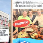 Protikorupcijski shod golob janković