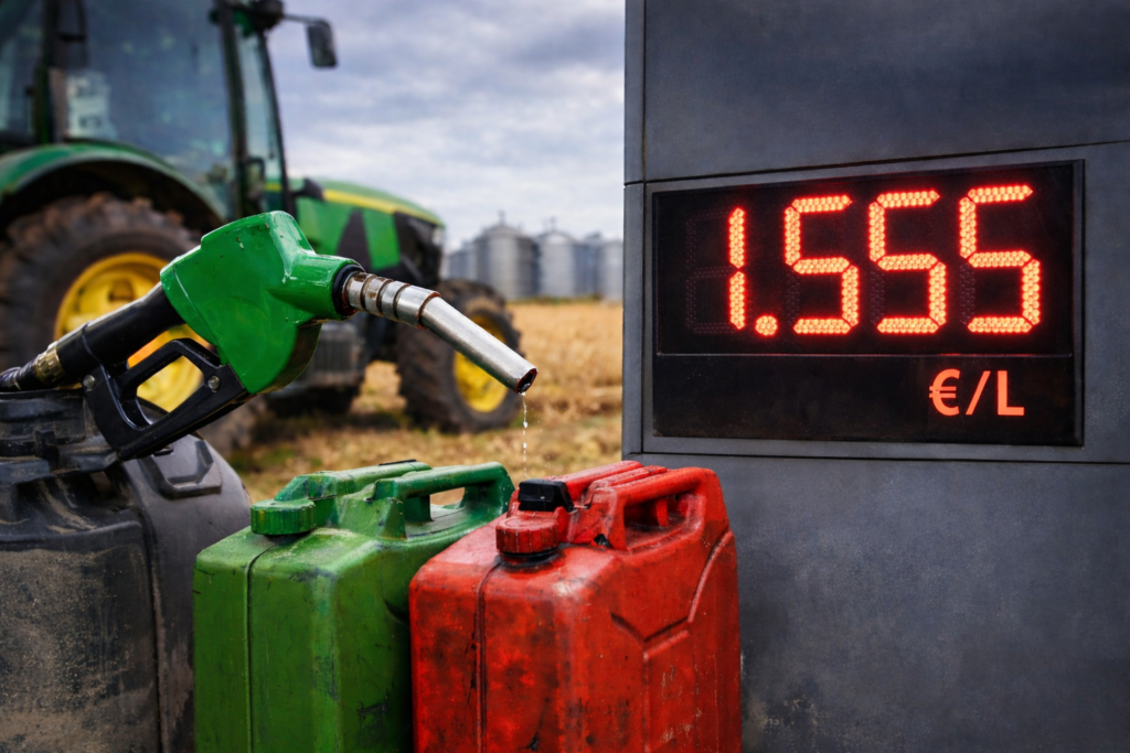 KGZS zahteva nujno pomoč: kmetijska nafta od decembra dražja za več kot 54 %