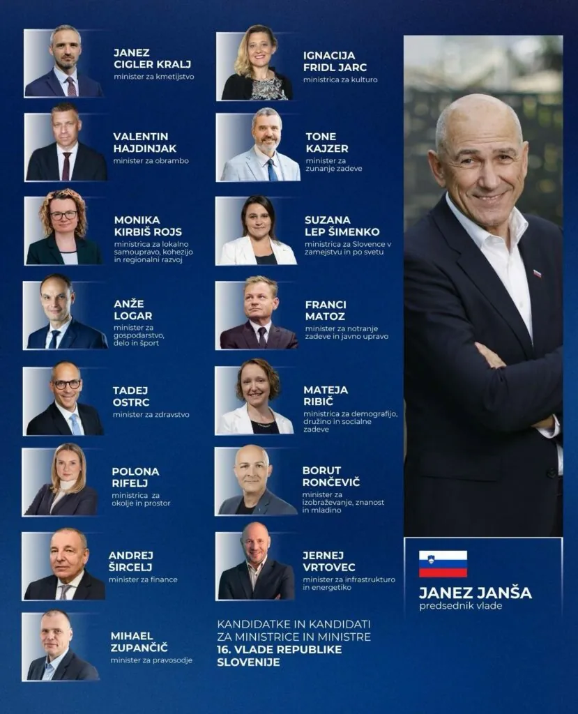 Znani termini predstavitev ministrskih kandidatov Janševe vlade