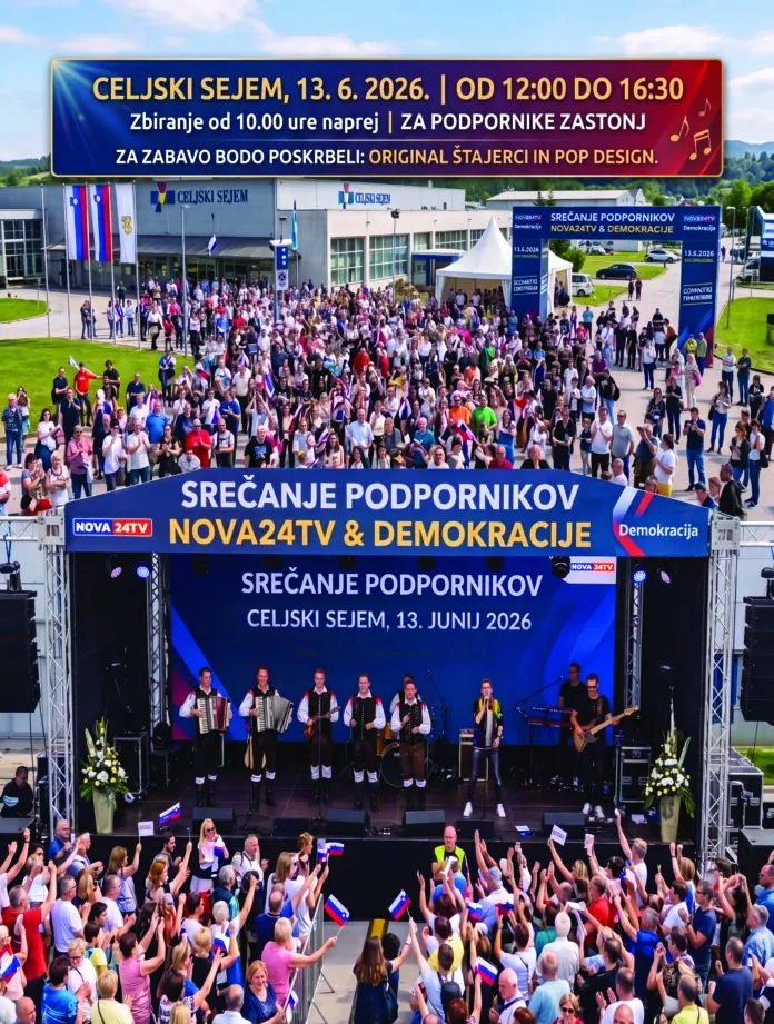 Veliko srečanje podpornikov Nova24TV in Demokracije