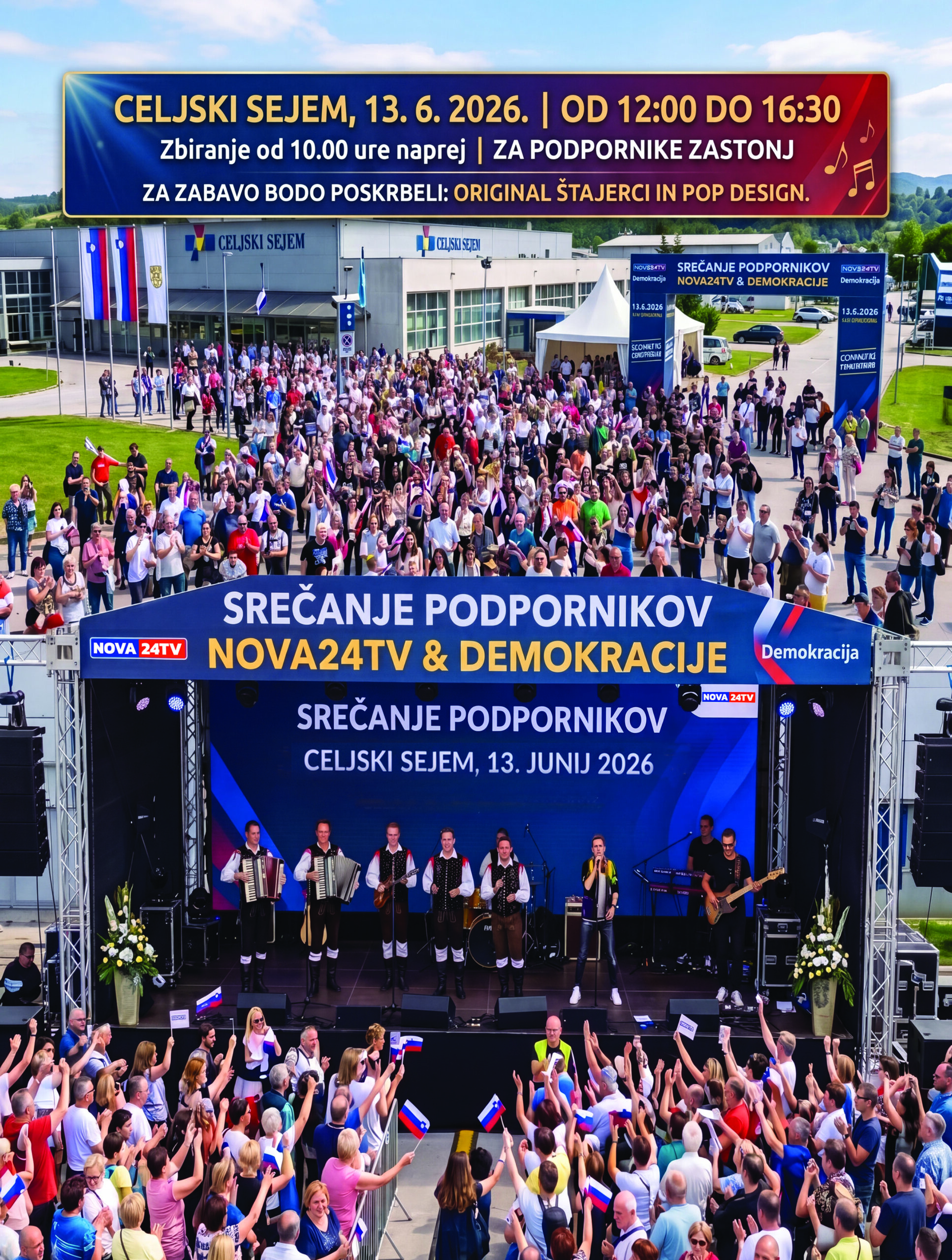 Veliko srečanje podpornikov Nova24TV in Demokracije