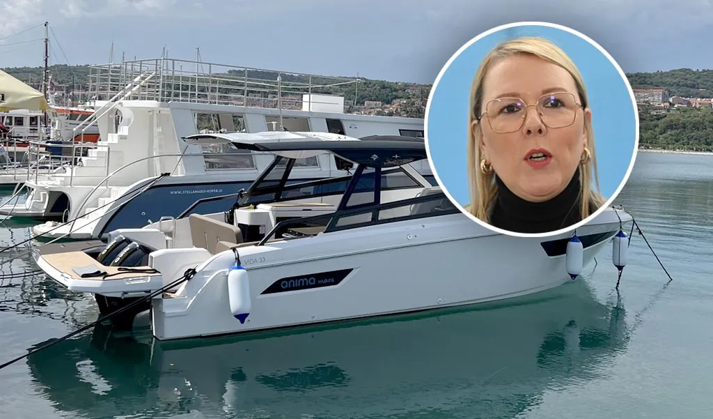 Odhajajoča ministrica se je zavila v vmolk: ali redno pluje z gliserjem, kupljenim z javnim denarjem?