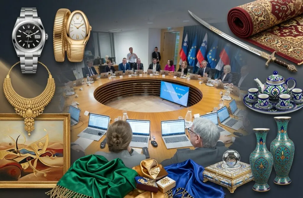 Rolex, Bvlgari in svilena preproga: Luksuzna darila za Golobovo vlado
