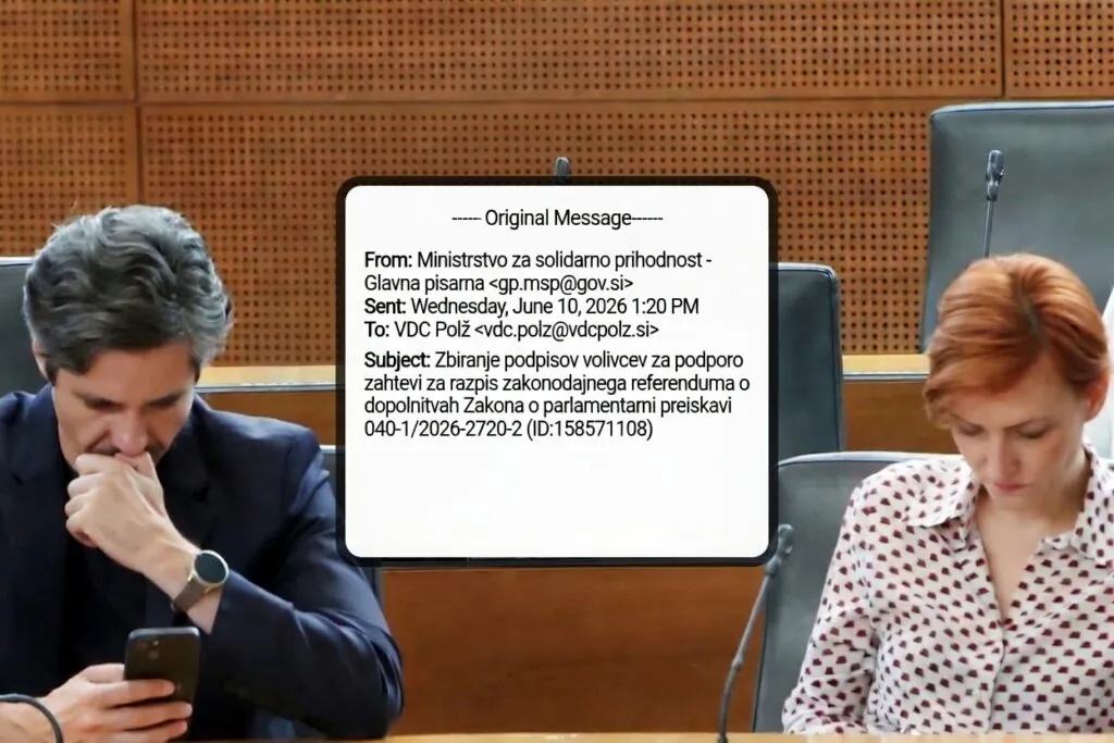 Leva mreža zlorablja ukinjeno ministrstvo: z e-maila “mrtvega” resorja pošiljali pozive za podpis referenduma