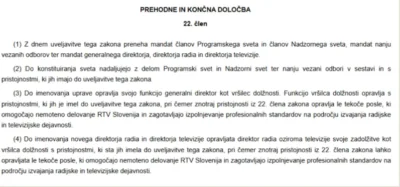 Odločba za zakon o RTV