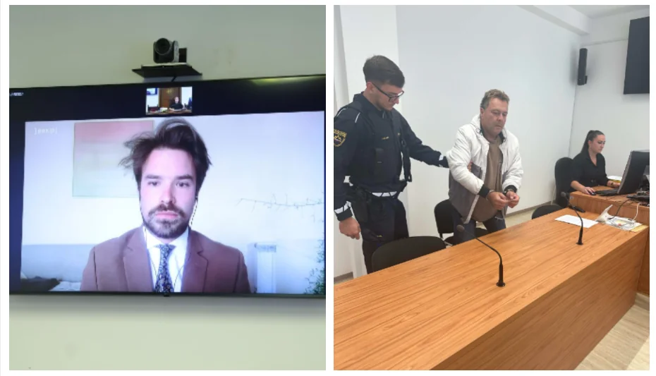 Absurd slovenskega pravosodja: Smodej se zagovarja na daljavo, bolnega Radonjića privedli v lisicah