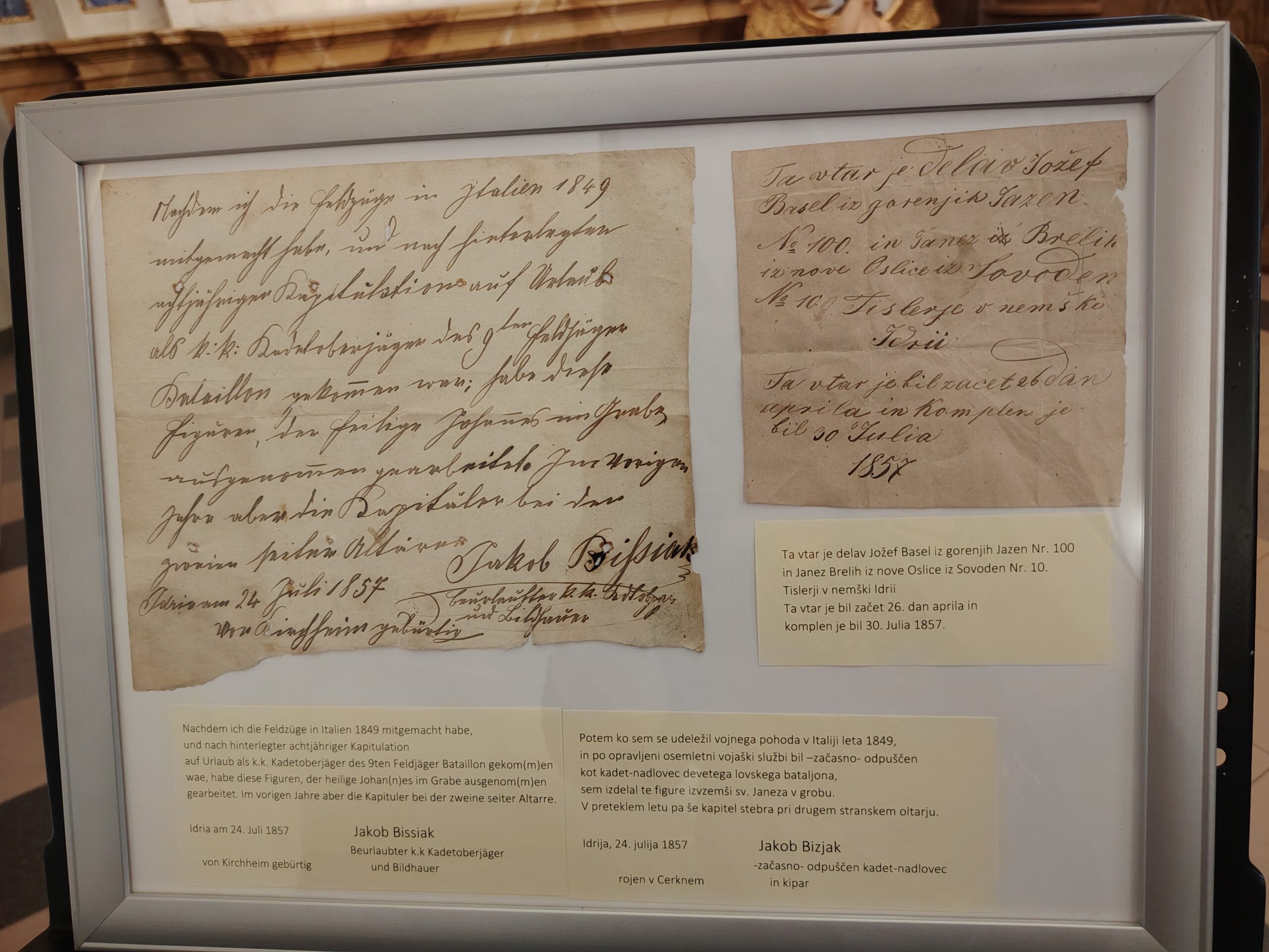 V Spodnji Idriji odkrili stare rokopise