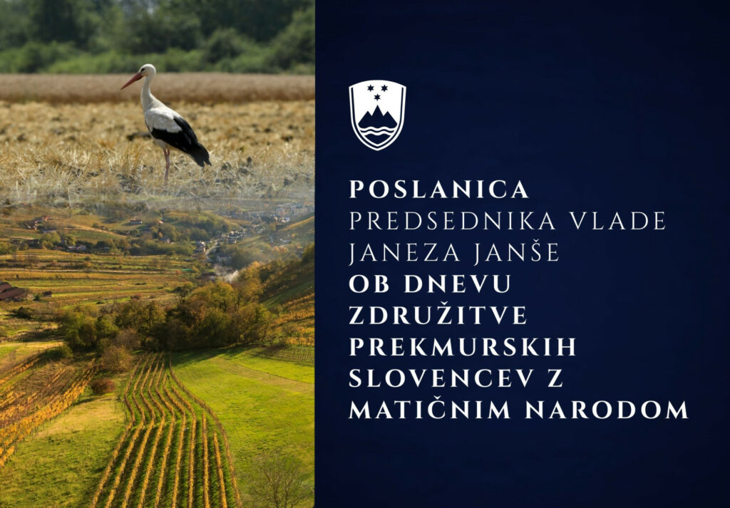 Predsednik vlade v poslanici ob prazniku združitve prekmurskih Slovencev z matičnim narodom poudaril pomen skupnosti