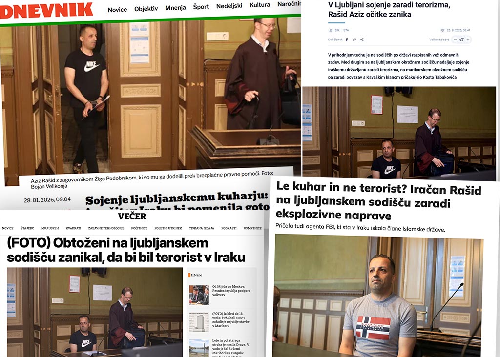 [SODNI ŠKANDAL] Aziz Rašid, ki mu v Ljubljani sodijo zaradi terorizma, iz pripora na prostost