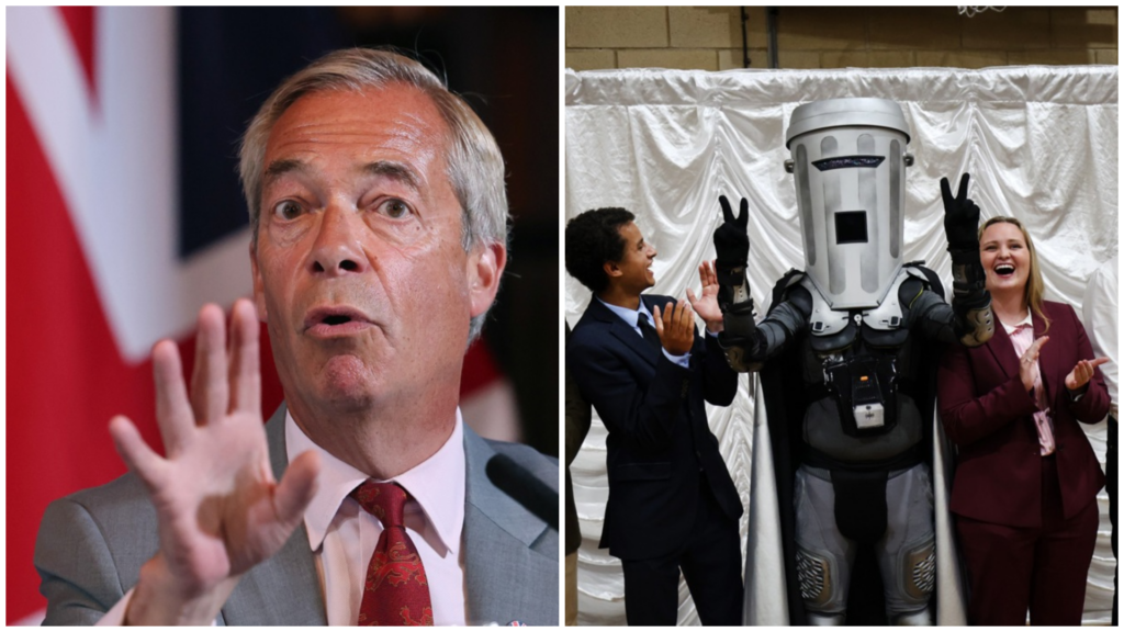 Nigel Farage v svojem volilnem okrožju zmagal proti samooklicanemu vesoljskemu bojevniku grofu Obrazu smetnjaku