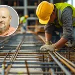 Construction,Worker,Wearing,A,Yellow,Hard,Hat,And,Safety,Vest,
