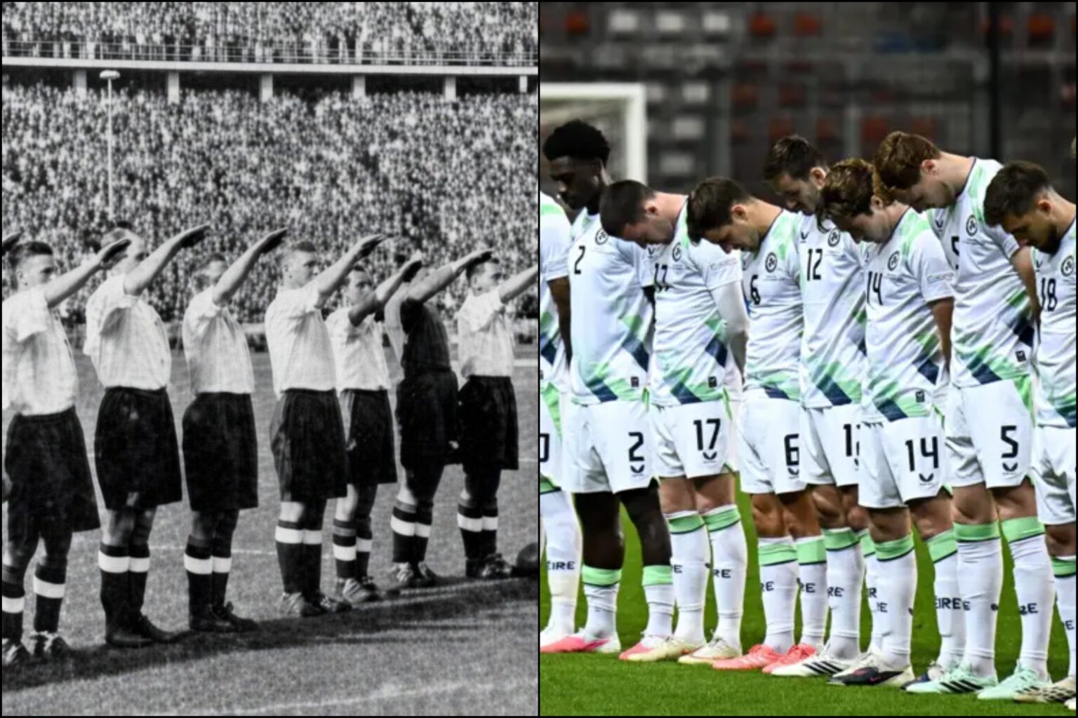 Irska reprezentanca ponavlja zgodovino: nekoč pozdravljali Hitlerja, danes se klanjajo teroristom