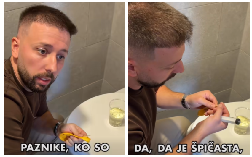 [Video] Vplivnež Nepridiprav pokazal, kako se da prelisičiti urinski test na droge