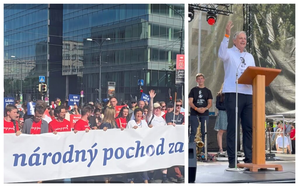 Pohod za življenje v Bratislavi: papežev pozdrav in nagovor slovenskega borca za življenje