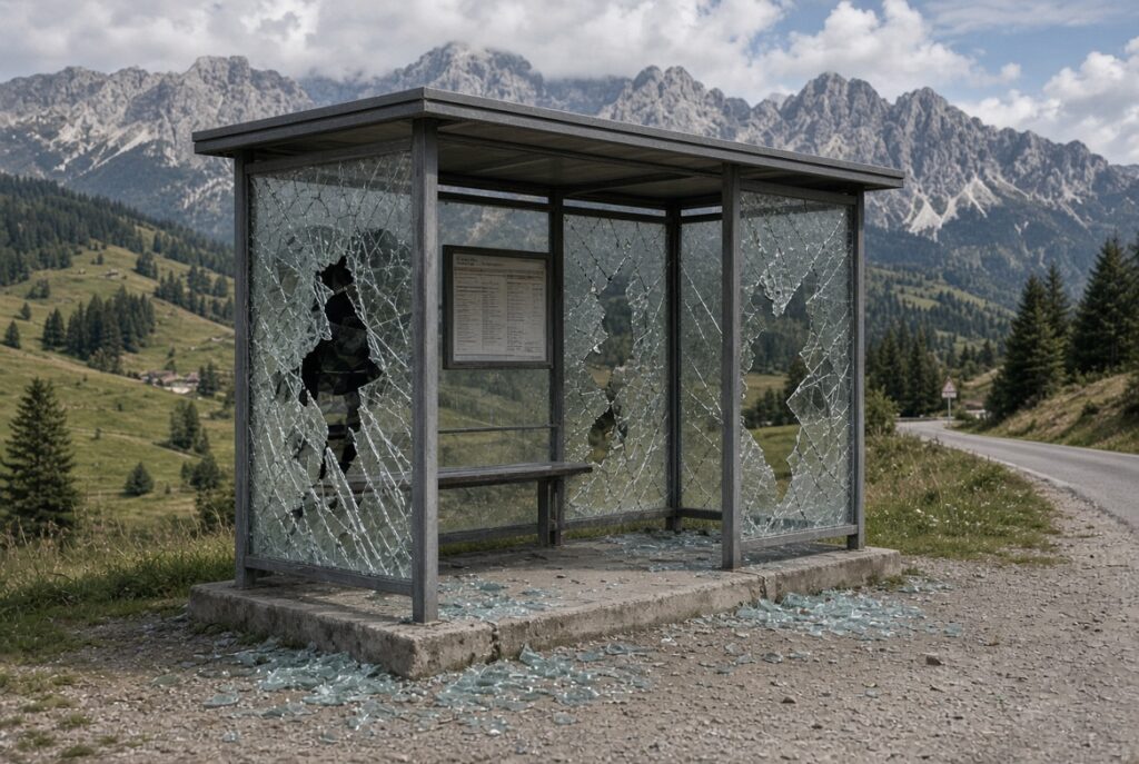 Gorenjska: Norel in razbijal avtobusne postaje