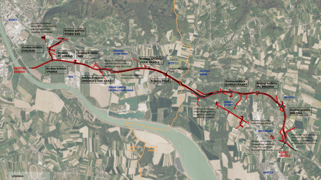 Načrtovana cesta Krško–Brežice ogroža več kot 52 hektarjev kmetijskih zemljišč
